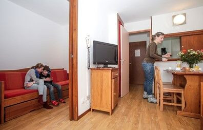 Tignes - Résidence Odalys Le Hameau du Borsat : Intérieur d'un logement