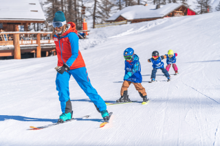 Cours de ski enfant petit ours Oxygène tignes