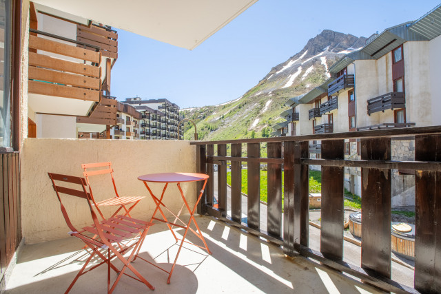 Balcon depuis salon donnant sur la boucle de Chevril