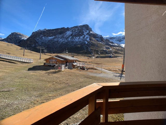 Vue dégagée sur les pistes