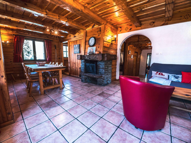 Chalet avec cheminée