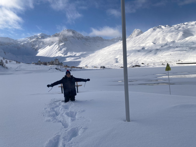 Val claret vu du lac (gelé)