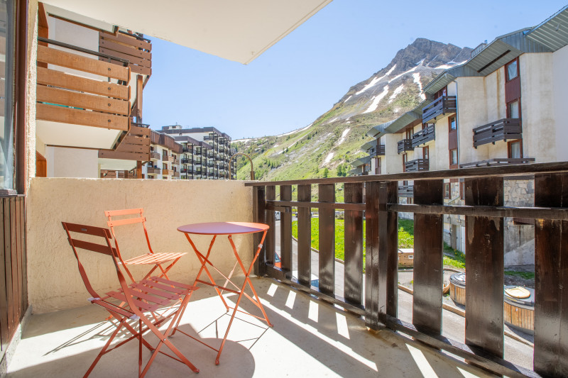 Balcon depuis salon donnant sur la boucle de Chevril