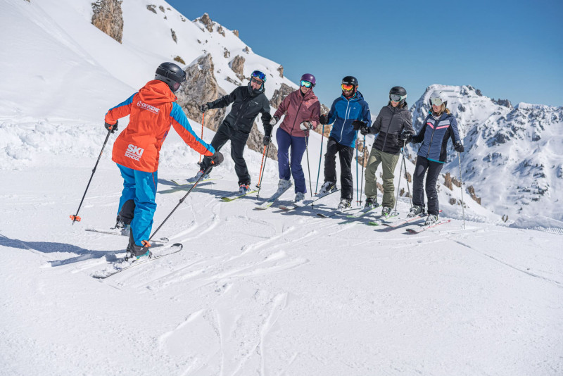 Cours de ski adultes-enfants 6 après-midi Oxygène Tignes