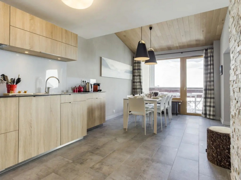 Cuisine location-appartement-hauts de val claret-ski-tignes