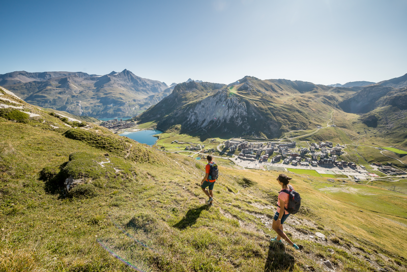 Randonnée en altitude, dans les Alpes à Tignes